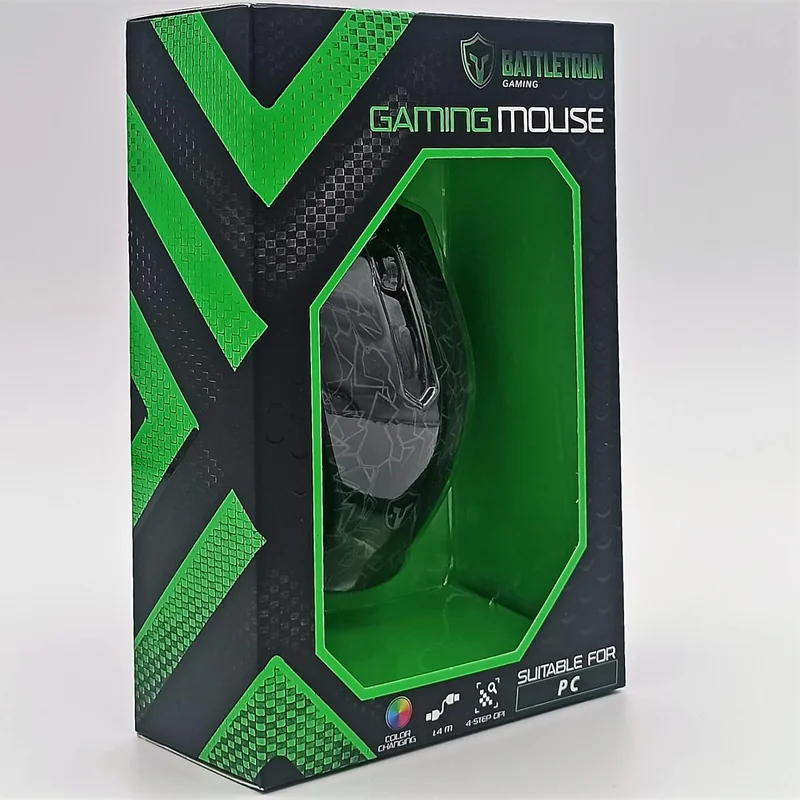 Souris optique Battletron six boutons LED multicolore