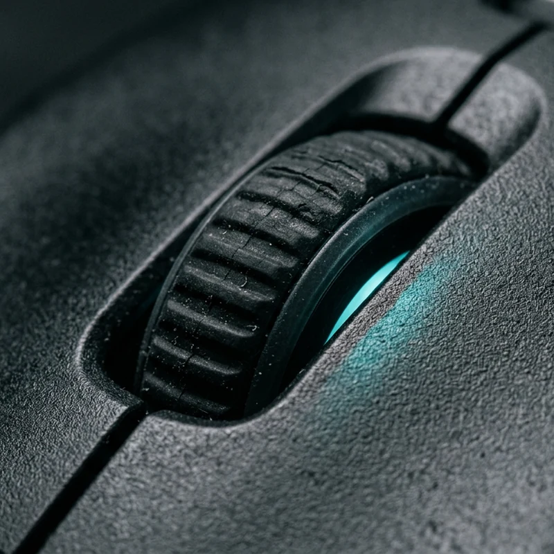 Souris gaming Battletron gros plan coque texturée