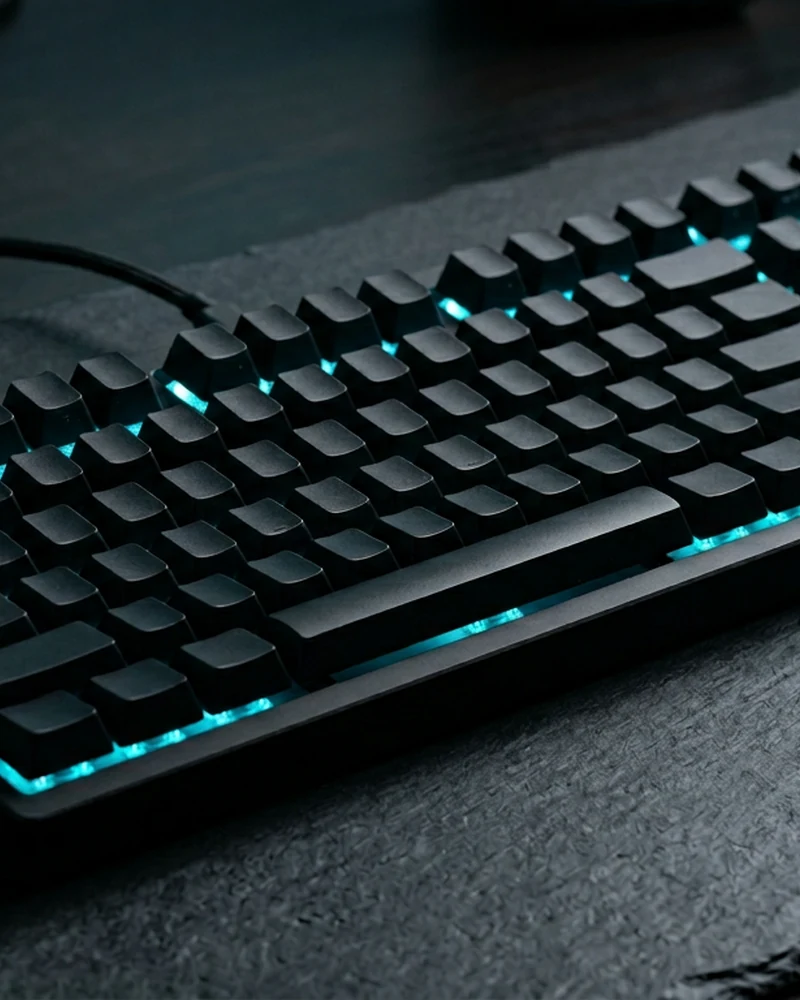 Clavier gaming compact rétroéclairage cyan Battletron