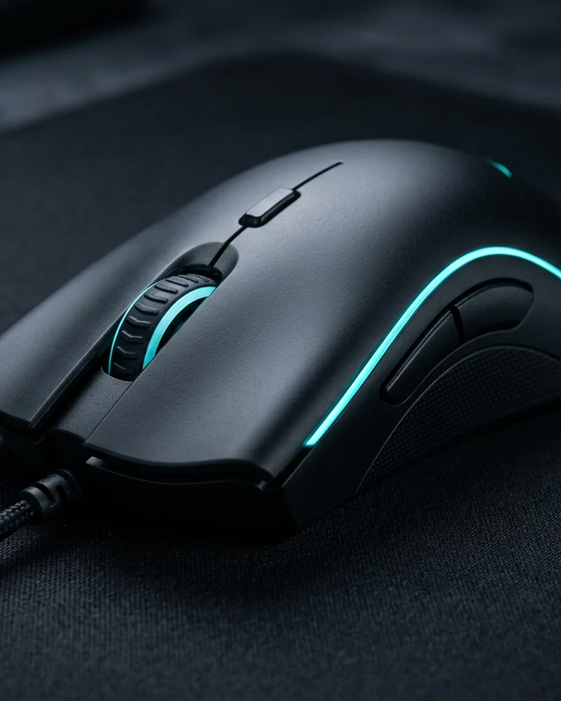 Souris gaming Battletron avec bande LED discrète